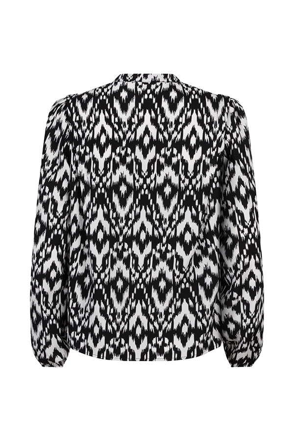 Blouse Ammie | Black / white print