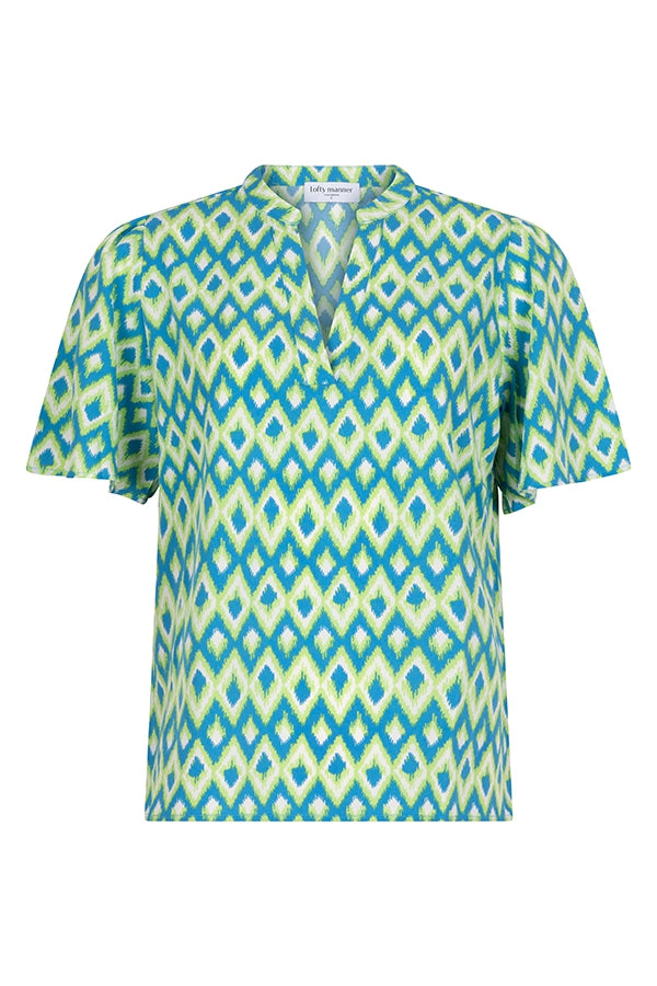 Blouse Janelle | Green Reef print