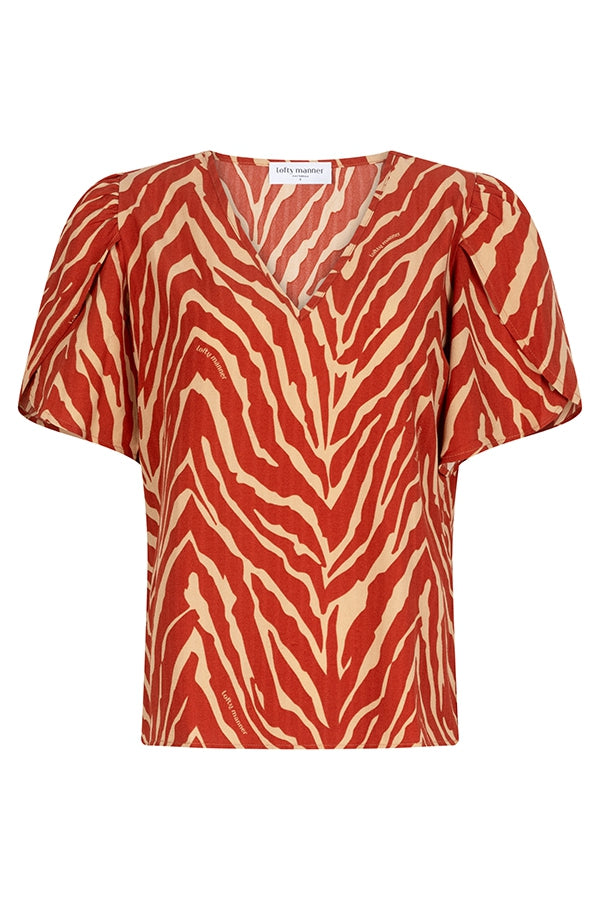 Blouse Melody | Logo Zebra print