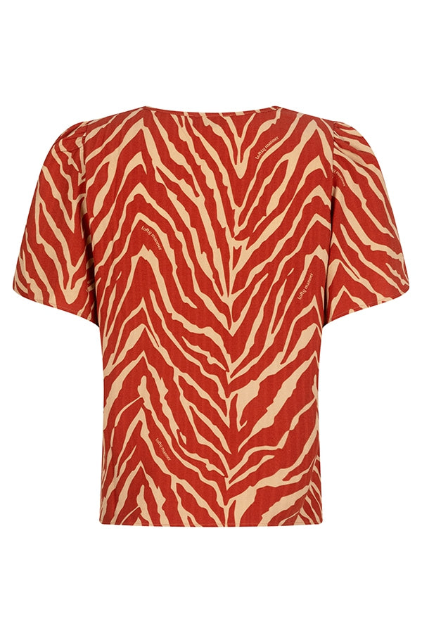 Blouse Melodie | Logo zebra print