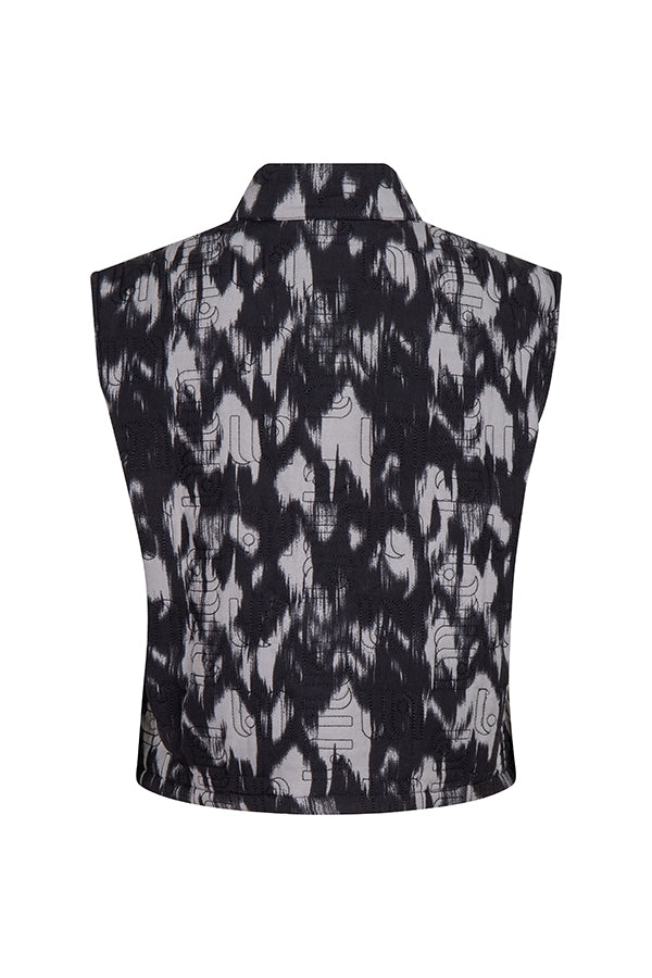 Gilet Inez | Frosty Grey print