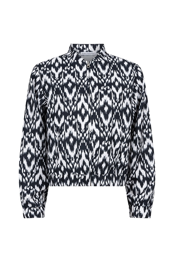 Jacket Zoya | Black / white print