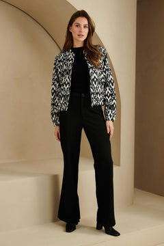 Jacket Zoya | Black / white print