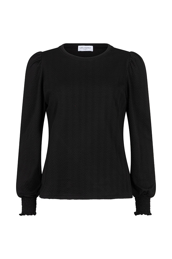 Lofty puff sleeve crew sweater best sale