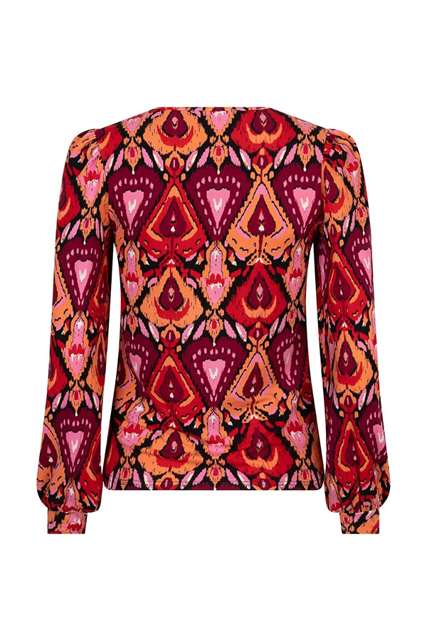 Top Araya | Heart ikat print