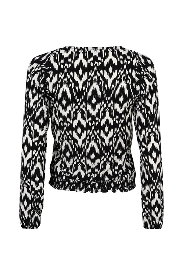 Top Chana | Black / white print