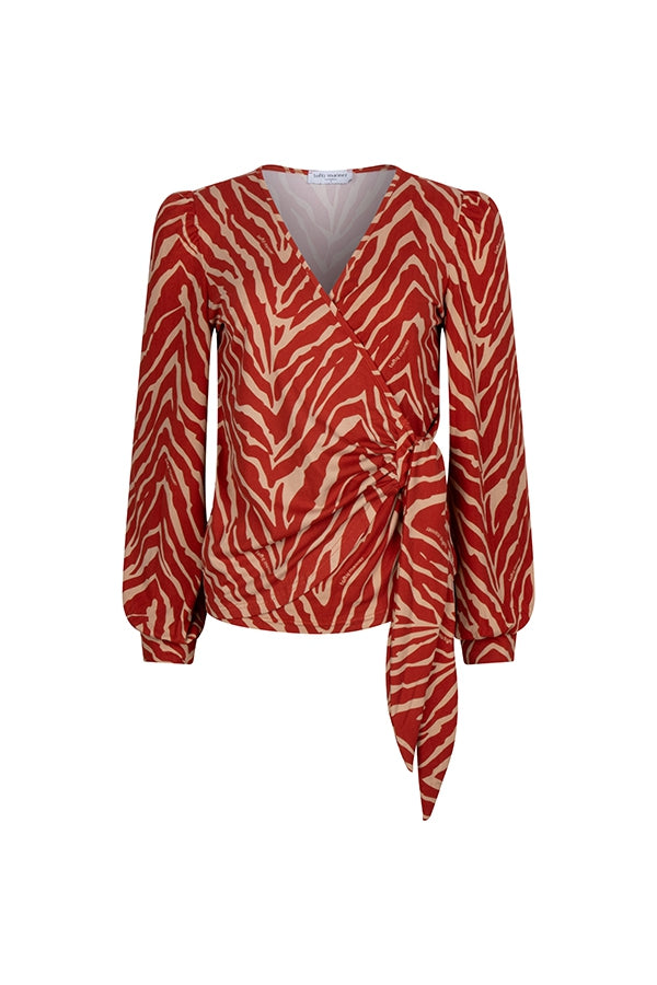 Top Rynata | Logo zebra print