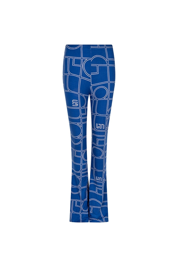 Broek Dolly | Blue monogram print